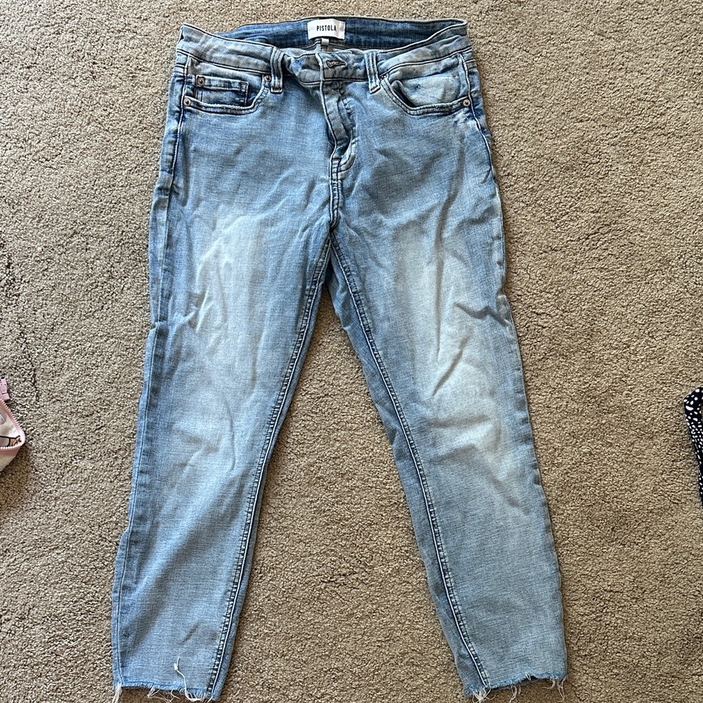 Pistola Light Wash Ankle Jeans